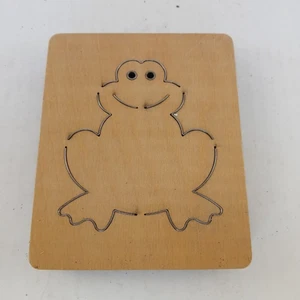 Frog #2 Amphibian Animal Ellison Educational Equipment Accucut Wood Dies 6"x5"  - Picture 1 of 3