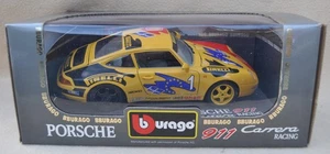 NEW BURAGO 1 : 18 PORSCHE 911 CARRERA Racing VIP COLLECTION Diecast Model Car - Picture 1 of 8
