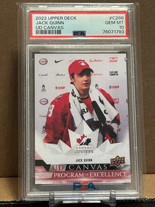 2022 Upper Deck UD Canvas Program Of Excellence Jack Quinn PSA 10 GEM MINT - Bild 1 von 1