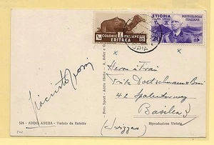 02.04.1937 Cartolina illustrata da Adis Abeba per Basilea - Bild 1 von 1