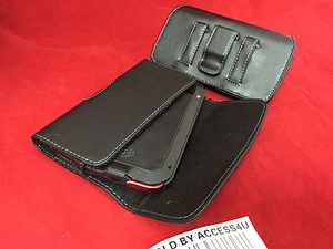 LEATHER BELT CLIP POUCH FOR SAMSUNG GALAXY NOTE 10 EXTENDED BATTERY POWER CASE - Picture 1 of 12