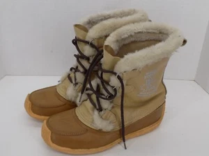 NICE! Vintage Nanook Sorel Women’s Size 9 Winter Boots Made In Canada NO LINER - Picture 1 of 11