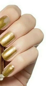 Smalto Unghia Effetto Gel Colore Oro Perlato Metallizzato Rinforzante Resistente - Foto 1 di 12