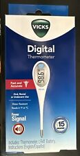 (1) Vicks ComfortFlex Digital Thermometer Color Coded Readings in 8 Seconds
