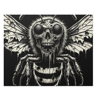 Puzzle 500 Piezas Horror Amarillo Chaqueta Tinta Arte Insecto Macabro Foto 1 de 4