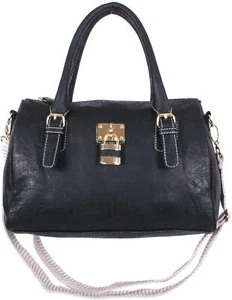 Faux Leather Handbag Purse Hand Stitched Grab bag Handmade ladies Shoulder Purse - Picture 1 of 55