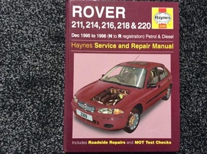 Haynes Handschaltung Rover 211,214,216,218&220 Dez1995-1998 (N-R Reg) Benzin & Diesel - Bild 1 von 7