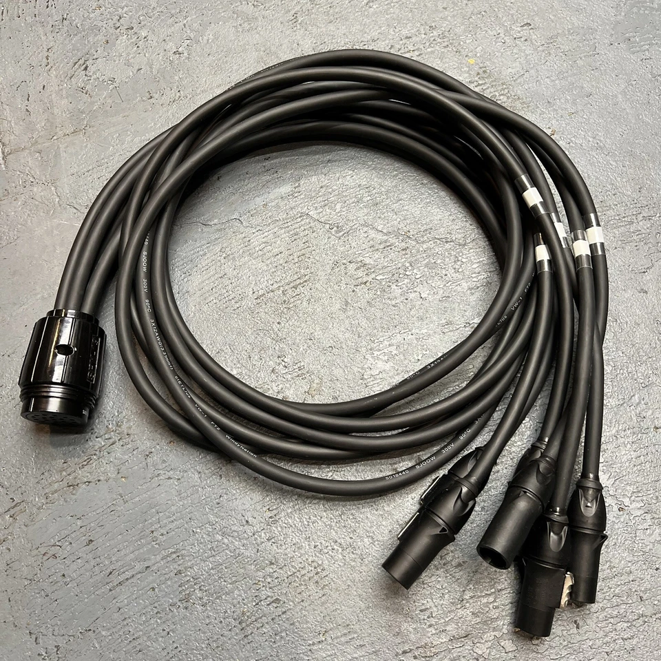 Socapex Power Break-in Cable 19 Pin Female To 6 PowerCon True1 Male 6 ft Breakin - Image 1 of 4