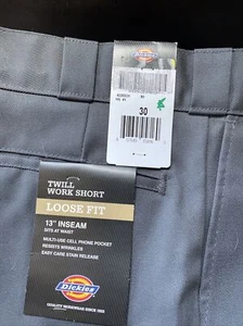 Dickies Men's 42283 13" Flat Front Loose Fit Multi Pocket Uniform Work Shorts - Picture 1 of 2