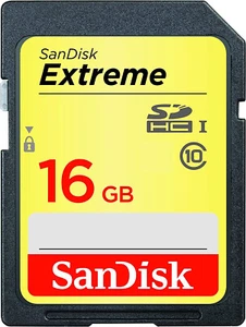 Sandisk Extreme SD 16GB SDHC Memory Card DSLR Video Camera UHS-I SD CARD - Picture 1 of 1