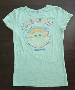 Girls Star Wars The Child Grogu T-shirt Mint XL 14/16 - Picture 1 of 2