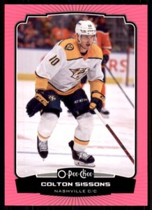2022-23 UD O-Pee-Chee OPC Base Neon Pink #294 Colton Sissons /75
