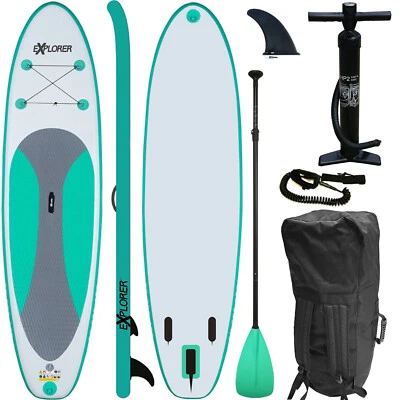 SUP Board EXPLORER Stand Up Paddle Surfboard aufblasbar Paddel ISUP ALF2 300 cm - Bild 1 von 4