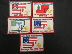 BSA US Bicentennial Patch Set 1973-77 BM1 - Imagen 1 de 1