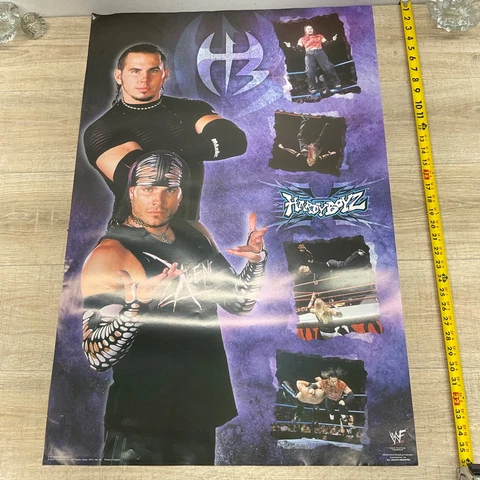 VINTAGE 2001 Wrestling WWE WWF- Hardy Boyz Boys 0188 Poster 24X36 P13 Cover