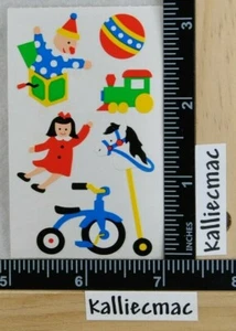 Mrs Grossman KINDERSPIELZEUG Aufkleber VINTAGE WEIHNACHTEN GEBURTSTAG GESCHENKE 1/2 BLATT  - Bild 1 von 3