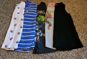💥 Kleinkind Jungen Größe 5T Kleidungspaket alle Oberteile Poloshirt Old Navy Marvel USA Flagge - Bild 1 von 21