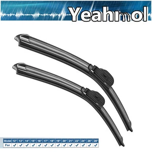 Yeahmol 24"&18" Fit For Mazda CX-5 2023-2019 Windshield Wiper Blades Set of 2 - Picture 1 of 6