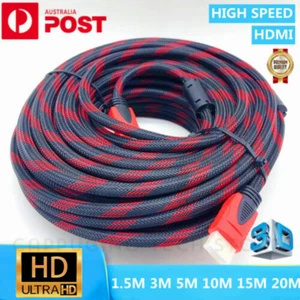 Premium HDMI Cable V1.4 3D Ultra HD 2160p 1080p High Speed Ethernet HEC ARC AUS - Picture 1 of 6