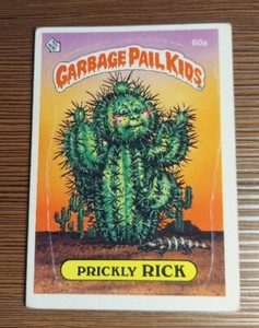 Rare Matte 60a** Prickly Rick TESSIE GPK 1985 Topps Garbage Pail Kids Series OS2