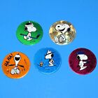 Lot Snoopy UFS Inc Pogs collection capsules de lait Woodstock arachides Dog feuille métallique