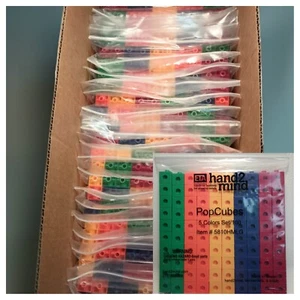 2400 Popcubes ETA Hand2Mind 24 juegos de 100 maestros de educación en el hogar de matemáticas 5810HMLG - Imagen 1 de 4
