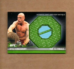  2012 Topps UFC Knockout Fight Mat Relics Green #FMKK Kyle Kingsbury 63/88