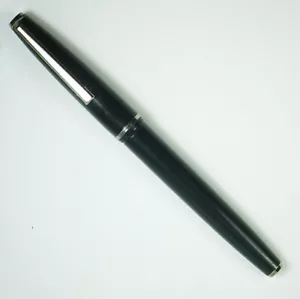 PLUMA ESTILOGRÁFICA PLATINUM SILVERLINE de colección de plástico negro, cromo, aerométrica - Imagen 1 de 6