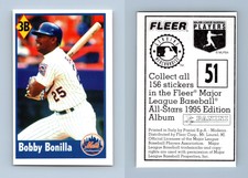 Bobby Bonilla #51 Fleer Major League Baseball All-Stars 1995 Panini Sticker
