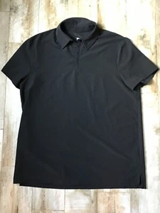 ALL IN MOTION Herren Schwarz Kurzarm Druckknopfverschluss Kurzarm Hemd Gr. L - Bild 1 von 3