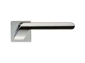 Cebi Mono Lever on Square Rose - Polished Chrome Door Handle - Picture 1 of 12