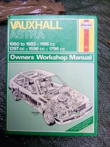 HAYNES WORKSHOP MANUAL VAUXHALL ASTRA 1980-1983 - Picture 1 of 10