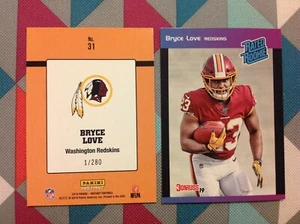 #31 Bryce Love Redskins RC RATED ROOKIE RETRO 2019 PANINI INSTANT 1989 Donruss - Bild 1 von 1