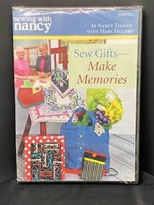 Sewing with Nancy Sew Gifts Make Memories By Nancy Zieman Mary Mulari DVD 2015 - Picture 1 of 3