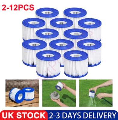 2-12x New Bestway Lazy Lay-Z-Spa Filters VI Cartridge, Hot Tub Spa Swimming pool - Image 1 of 4
