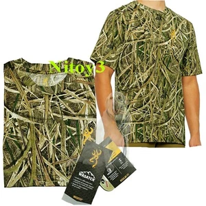 Browning Wasatch Short Sleeve T-Shirt - Camo Odor Control Men Small: 34-36 - Picture 1 of 1