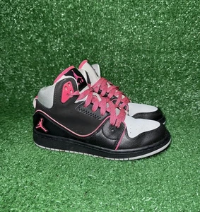 Nike Air Jordan 1 Flight 2 Negro Rosa Zapatos de Baloncesto Niños Talla 5Y Mujeres 6.5 - Imagen 1 de 9