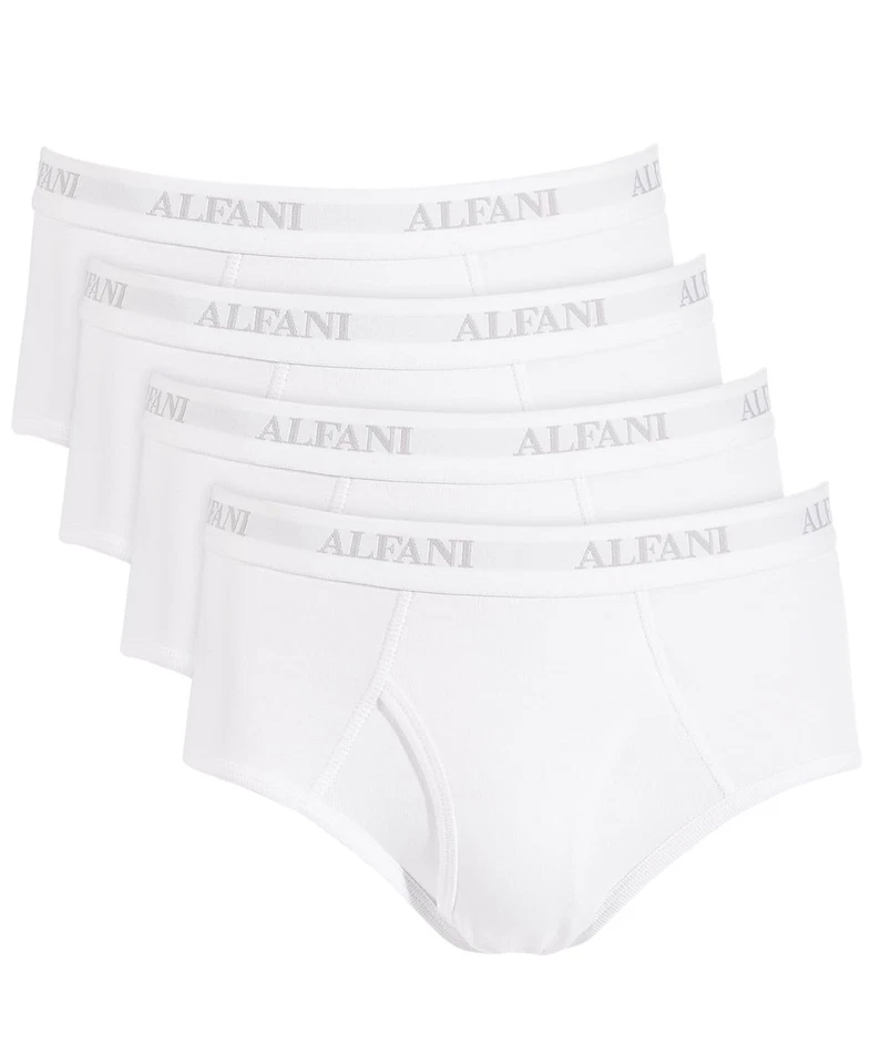 Alfani Men 4 Pack Regular fit Briefs Underwear XL White Solid