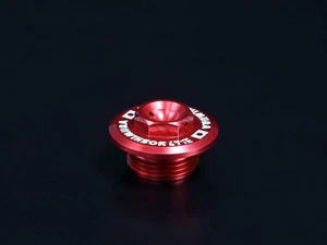 YOSHIMURA JAPAN RED OIL FILLER PLUG CAP SUZUKI XR 650 FREEWIND - Picture 1 of 2