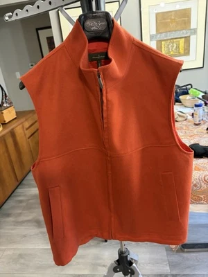 Ermenegildo Zegna 100% Cashmere Winter Vest, 42R, Made In Italy, Burnt Orange - Image 1 of 4