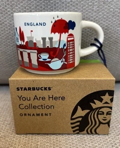 England Starbucks Becher Tasse - 2 Unzen Espresso Ornament (BRANDNEU IM KARTON) - Bild 1 von 3