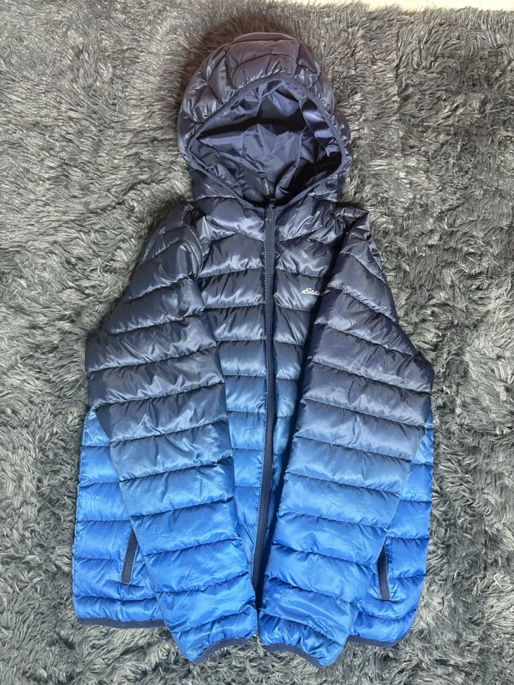 Chaqueta Eddie Bauer Azul Y Negra Talla Niños L Foto 1 de 4
