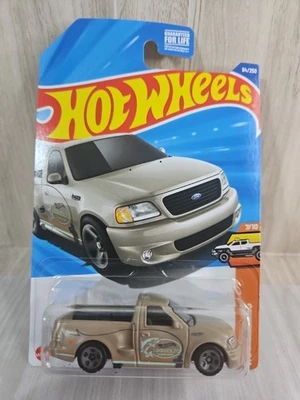 Hot Wheels 2025 Tan/Gold '99 Ford F-150 SVT Lightning 94/250 Hot Trucks 7/10 - Image 1 of 4