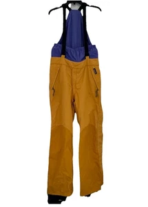 PANTAGONIA Snow Bib Herren 36 gelb nachhaltig Snowboard Ski Schnee Hose - Bild 1 von 19