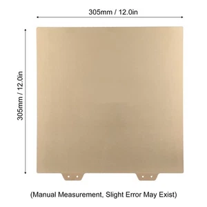 305mm PEI 3D Printer Bed Double Sided Flex Steel Plate With Magnetic - Afbeelding 1 van 12
