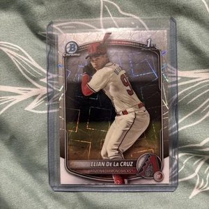 Bowman Chrome 2025 - Prospects Elian De La Cruz #BCP-249 refractor láser (RC) - Imagen 1 de 2