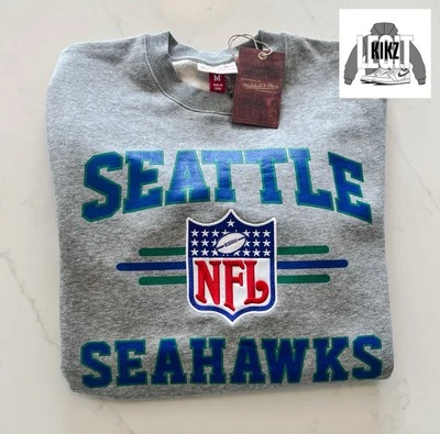 L - Men’s Mitchell and Ness Seattle Seahawks Sweatshirt- Brand New w Tags - Image 1 of 4