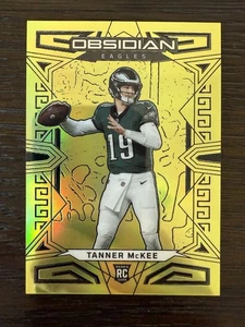 2023 Tanner McKee Obsidian Gold SP /10 Rookie Philadelphia Eagles QB #181 - Bild 1 von 2