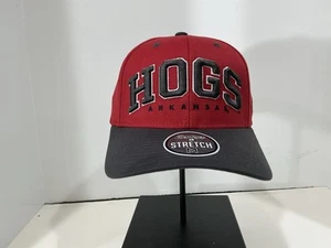 Arkansas Razorbacks Hogs Hat Cap Zephyr Stretch Size Medium NWT - Picture 1 of 5