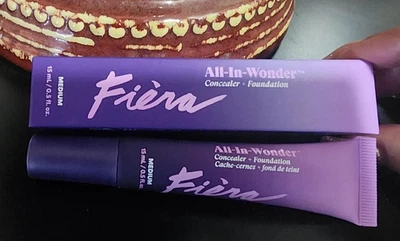 FIERA Cosmetics All-In-Wonder Concealer Foundation MEDIUM NIB + GIFT - Image 1 of 2